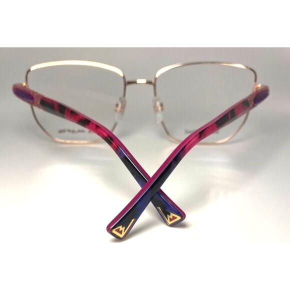 NEW LA MATTA LM3339 Eyeglass Frames Pink Purple 54-17-135 Case/Cloth Included - Picture 5 of 13